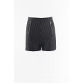 Woven stripes shorts hot pants